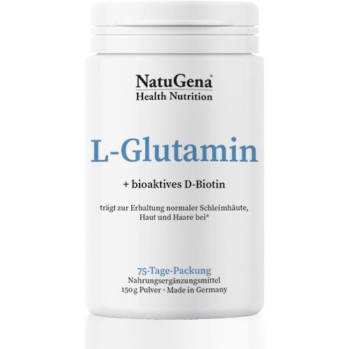 L Glutamin kaufen-L-Glutamin-bioaktives-Biotin-Gesundheitsparadies-Shop
