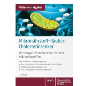 Cholesterin Buch-Patienten­ratgeber-Mikro­naehrstoff-Raeuber-Cholesterin­senker-Gesundheitsparadies-Shop