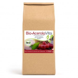 Bio Acerola Pulver (Der Vitamin-C-Drink) 500g Pulver (11 Monatsvorrat) Vorratsbeutel - Gesundheitsparadies Shop