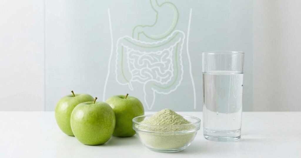 Apfelpektin aus Äpfeln als natürlicher Ballaststoff zur Unterstützung der Verdauung