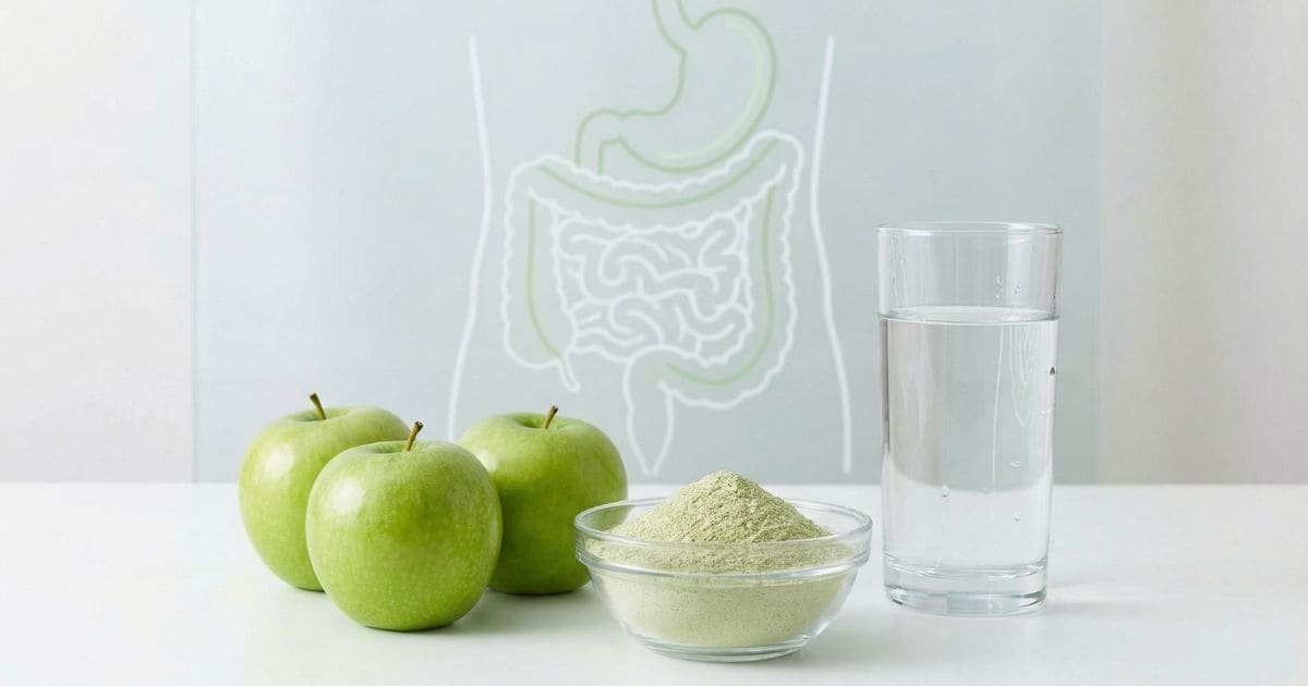 Apfelpektin aus Äpfeln als natürlicher Ballaststoff zur Unterstützung der Verdauung